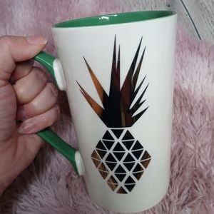 Gold and Green Charming Charlie Pineapple Mug